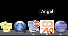 Angel Application icon in the Mac OS X Dock